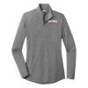 Ladies PosiCharge ® Tri Blend Wicking 1/4 Zip Pullover Thumbnail