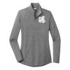 Ladies PosiCharge ® Tri Blend Wicking 1/4 Zip Pullover Thumbnail